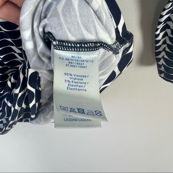 Boden Mock Wrap Womens Top Jersey Knit Ruched Stretch Size 4R - Picture 7 of 9